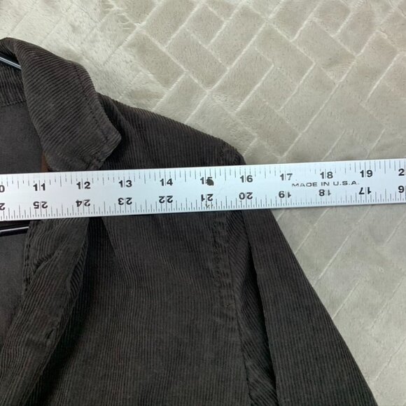 J Crew Womens 6 Corduroy Blazer Jacket Dark Brown Button Front 100% Cotton - Picture 6 of 15